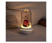 Lampa cu trandafir criogenat si functie de aromaterapie, Rose, USB, rosu