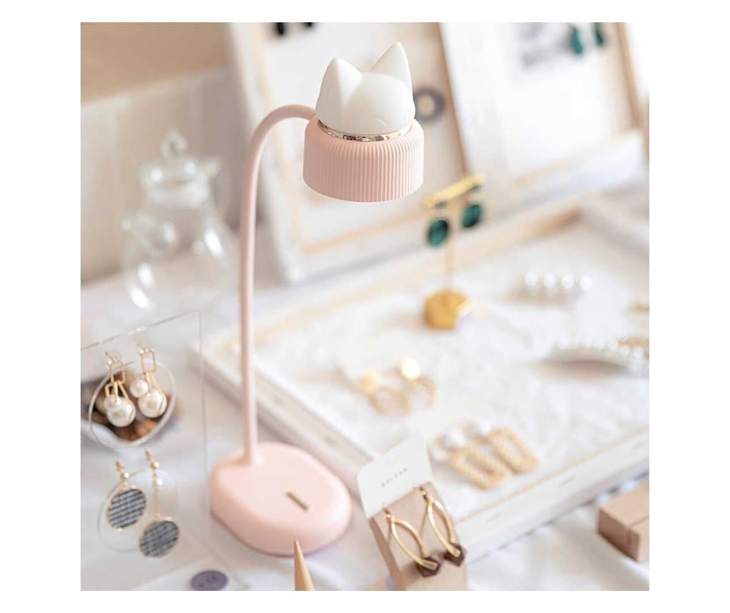 Lampa pentru citit, ambientala, Anime, 3 intensitati, baterie reincarcabila, LED, incarcare USB, Roz - 9