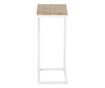 Masa laterala Pia 45 x 62 x 26 cm, cadru alb, stejar deschis, Jill & Jim Designs