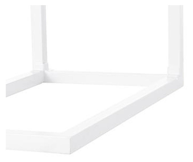 Masa laterala Pia 45 x 62 x 26 cm, cadru alb, stejar deschis, Jill & Jim Designs