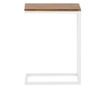 Masa laterala Pia 45 x 62 x 26 cm, cadru alb, stejar inchis, Jill & Jim Designs