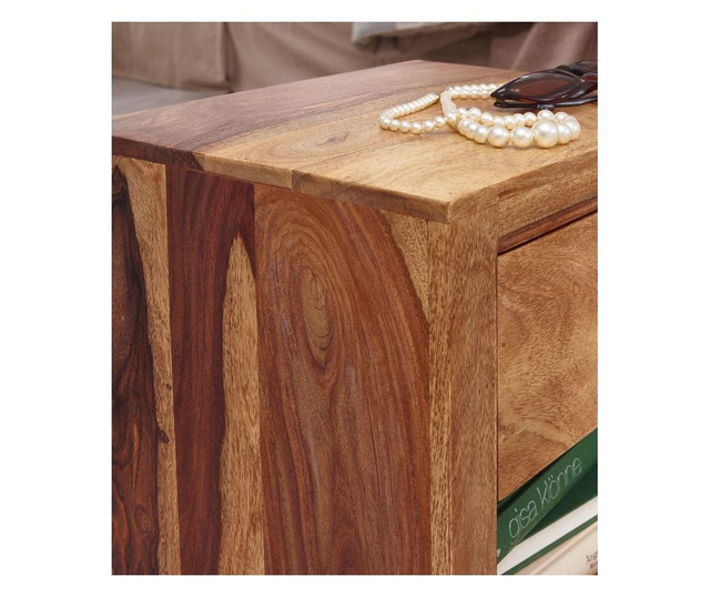 Noptiera Wohnling, Daria, lemn masiv de palisandru indian (sheesham)