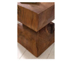Masuta Wohnling, Country Style, lemn de palisandru indian (sheesham), 30x30x45 cm