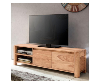 Comoda TV Wohnling, Design Style, lemn masiv de salcam