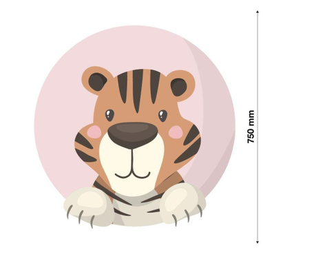 Sticker decorativ perete, design pentru copii - animale - tigru