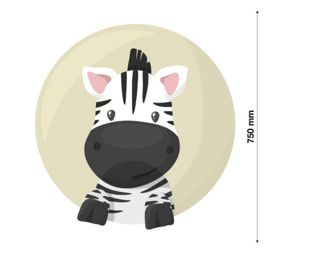 Sticker decorativ perete, design pentru copii - animale - zebra  dragalasa