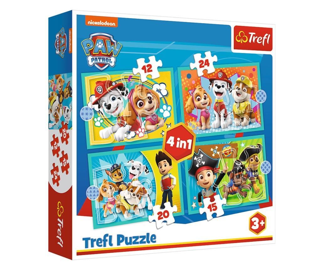 Puzzle trefl 4in1 patrula catelusilor