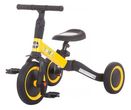 Tricicleta si Bicicleta Smarty 2 in 1, Colectia 2020 Yellow