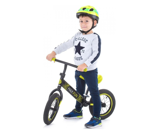 Bicicleta fara pedale Chipolino Max Fun green