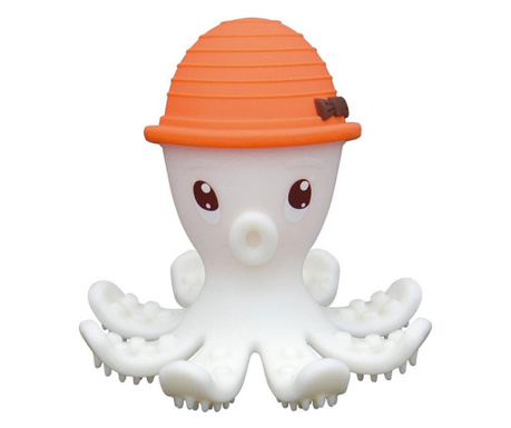Inel gingival din silicon, mombella - octopus orange