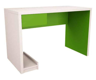Ученическо Бюро Мебели Богдан модел Box1 M, цвят Зелено и Бяло, 120/60/75