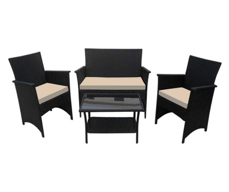 Комплект Мебели Богдан 1008BM, PVC ратан, с възглавнички