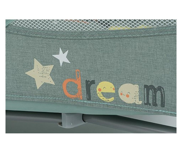 Baby Design Dream 07 Light Grey 2019 - Patut Pliabil cu 2 nivele