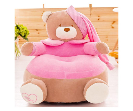 Детски плюшен фотьойл Smart Pink Bear