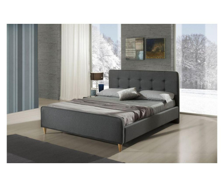 Тапицирано легло Imola 160/200, с подматрачна рамка, сиво
