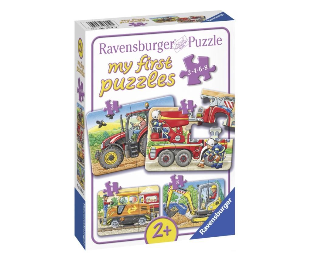 Primul meu puzzle utilaje agricole, 2/4/6/8 piese