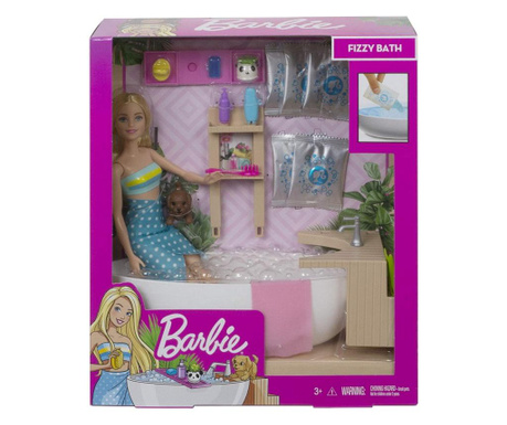 Barbie set cu papusa o baie relaxanta