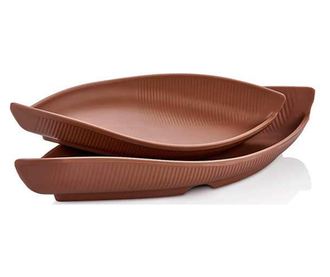 RAKI TERRA GONDOLA Platou servire 28,6x12,7xh4,8cm melamina, cappuccino