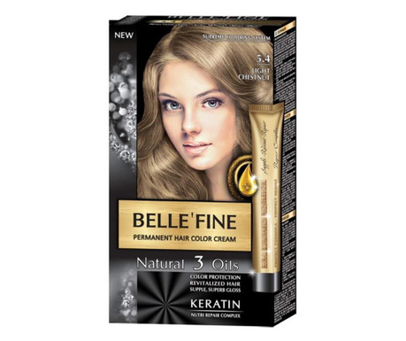 Крем-боя за коса Belle`Fine № 5.4 - светъл кестен