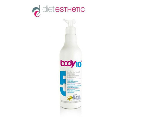 BODY 10 № 5 - мляко за тяло с охлаждащ ефект за уморени крака и стъпала Diet Esthetic, 500 ml