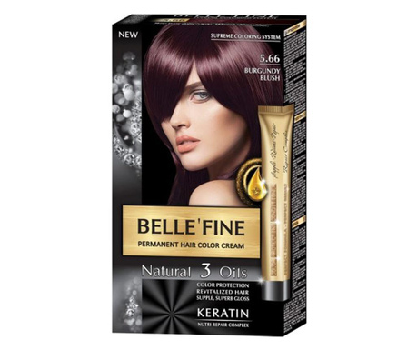 Крем-боя за коса Belle`Fine № 5.66 - бургундово червен
