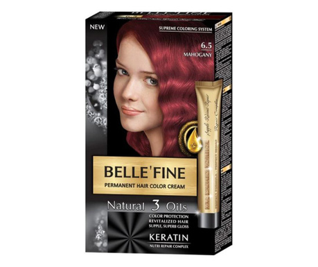 Крем-боя за коса Belle`Fine № 6.5 - махагон