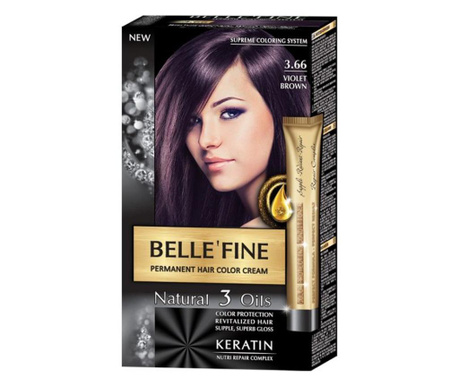 Крем-боя за коса Belle`Fine № 3.66 - виолетово-кафяв