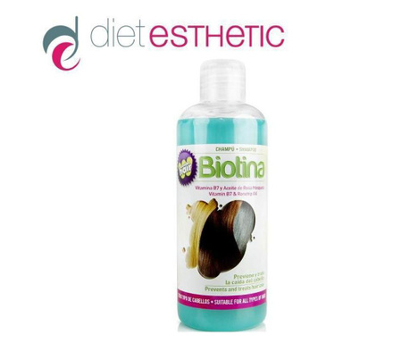 BIOTINA - шампоан за коса против косопад с шипково масло и вит. В7 Diet Esthetic, 250 ml