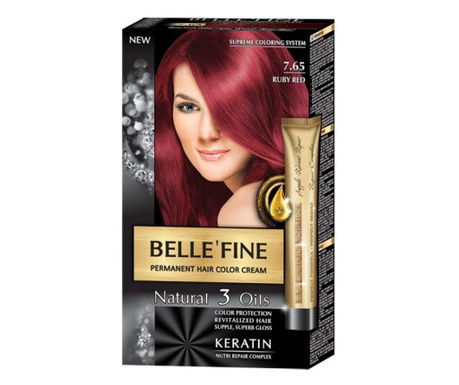 Крем-боя за коса Belle`Fine № 7.65 - червен рубин