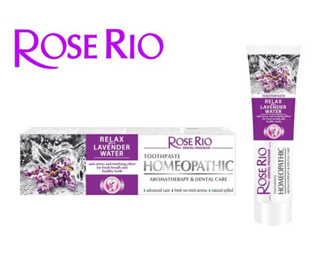 ROSE RIO RELAX - паста за зъби с органична Лавандулова вода, 65...
