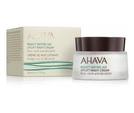 Crema de noapte cu efect de ridicare Beauty Before Age Uplift, Ahava (Concentratie: Serum, Gramaj: 50 ml)