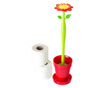 Perie de toaleta cu suport Flower Power