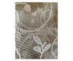 Декоративно перде пано с отвори за закачане, дантела, крем напучино, 100 x 250 см