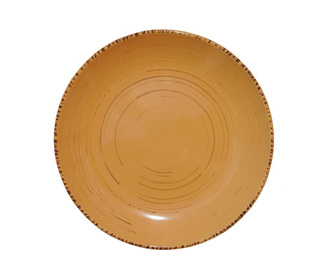 Farfurie pentru desert Villa D'este, Cascina Orange, ceramica, 20x20x3 cm