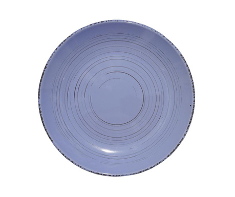 Farfurie pentru desert Villa D'este, Cascina Blue, ceramica, 20x20x3 cm