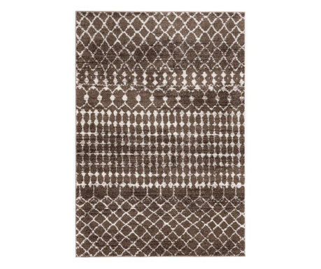 Covor polipropilena, Colectie lux verso (modern, geometric), model 4683A, culoare Bej/Maro 100x200 cm