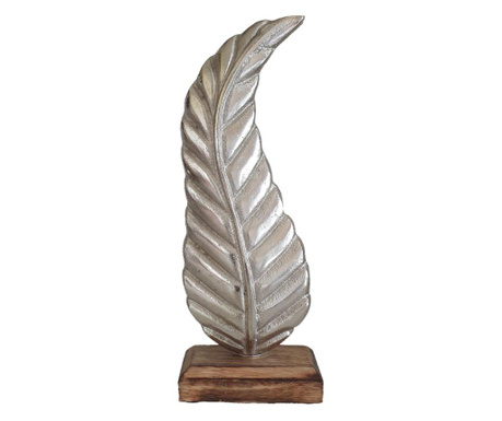 Obiect decorativ Metal Leaf 12x36x6cm