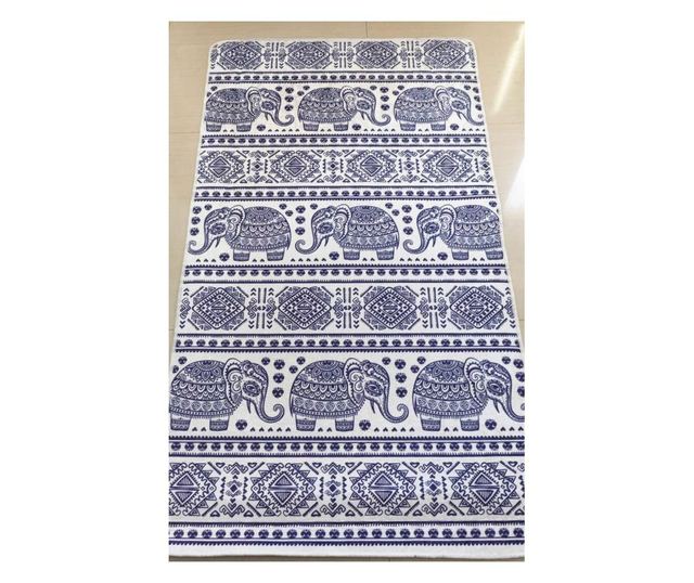 Килим Kino Elephant,100x200 см, тънък, дебелина 6 мм, миещ се, полиестер, неплъзгащ се, антибактериален, тегло 800g / кв.м, моде