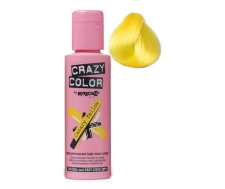 Crazy Color vopsea nuantatoare semipermanenta 100 ml -  yellow  nr.49