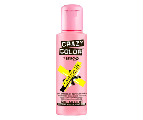 Crazy Color NEON–Vopsea Crema Demipermanenta Caution UV galben nr.77/100 ml