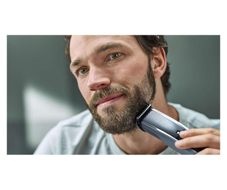 Aparat de tuns barba Philips BT5502/15, 40 de setari, 0.4-20 mm, Negru