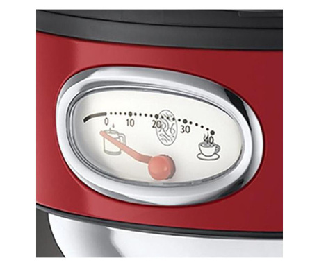 Cafetiera Russell Hobbs Retro Ribbon Red 21700-56, 1000 W, 1,25 l, Tehnologie avansata cu dus, Functie pause and pour, Mentinere