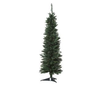 HOMCOM 150cm Brad de Craciun Pin Artificial cu Ramuri 294 Baza Pliabila Detasabila
