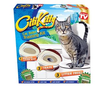 Kit pentru educarea pisicilor la toaleta Citi Kitty