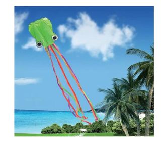 Zmeu din tesatura Caracatita 3D, Verde, 75x400 cm