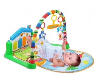 Patura pentru bebelusi interactiva, patura activitati bebe, Roz