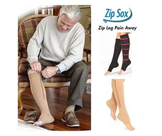 Sosete Zip Sox cu fermoar pentru stimularea circulatiei