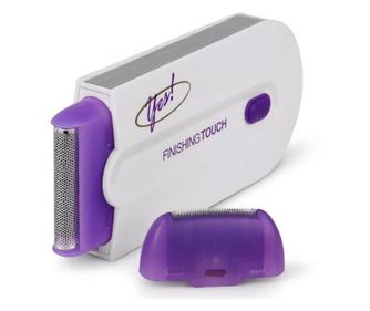 Epilator portabil Finishing Touch cu incarcare USB, elegant, cu tehnologie Sensa-Light, fara durere, alb