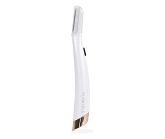 Epilator facial Derma cu Led, cu baterie si 6 lame, Alb