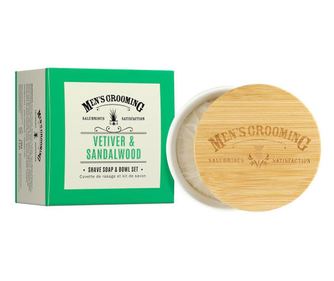 Сапун за бръснене с керамичен съд SCOTTISH FINE SOAPS Ветивер и Сандалово дърво 100 гр, за мъже
